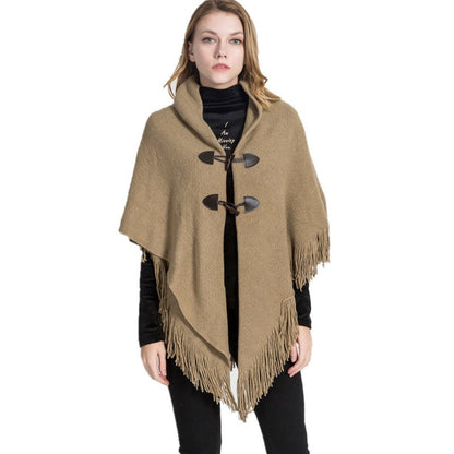 Lockerer Poncho-Schal