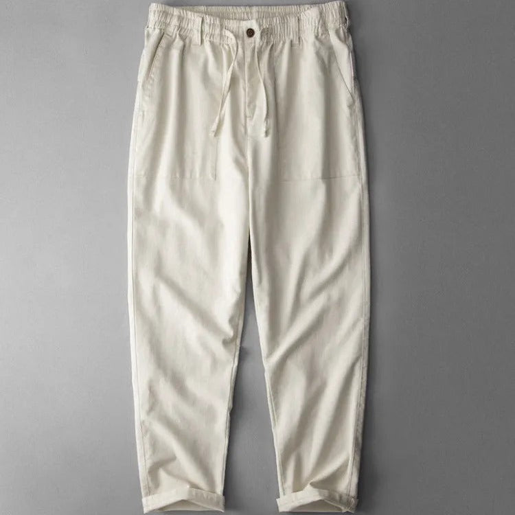 Herren Freizeithose Leinen atmungsaktiv entspannter Stil - Ivan