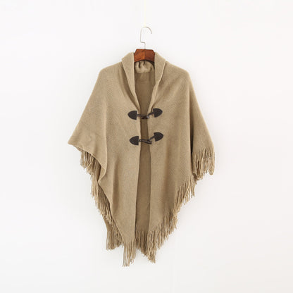 Lockerer Poncho-Schal