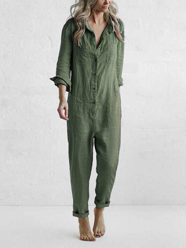 Langärmeliger Jumpsuit