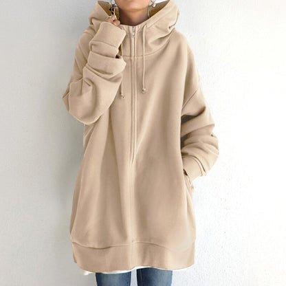 CASSANDRA - Kuscheliger Winter Pullover Hoodie in Übergröße