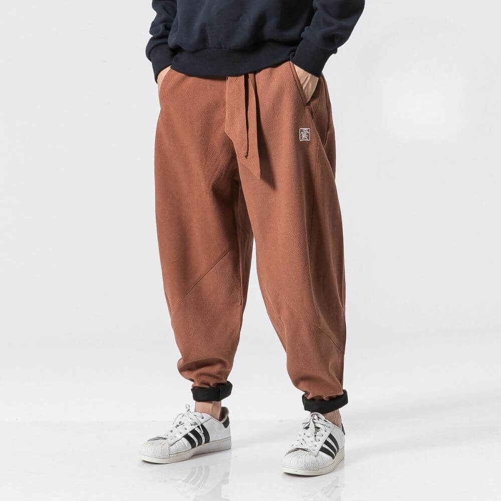 Herren-Baggy-Hose aus Leinen - Iker