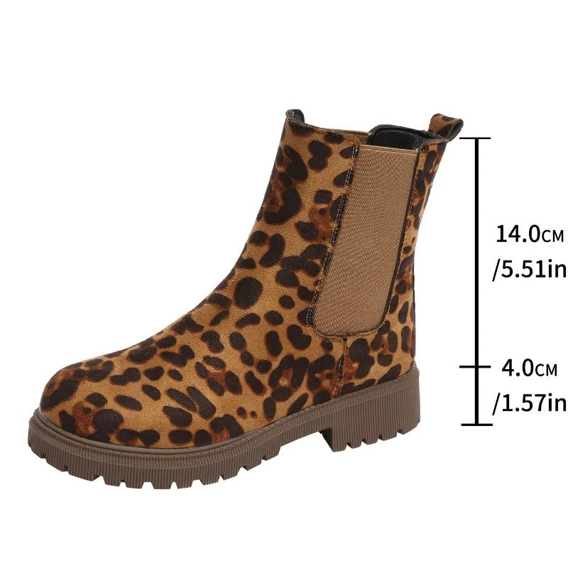 Tarna - Stiefeletten mit Leopardenmuster