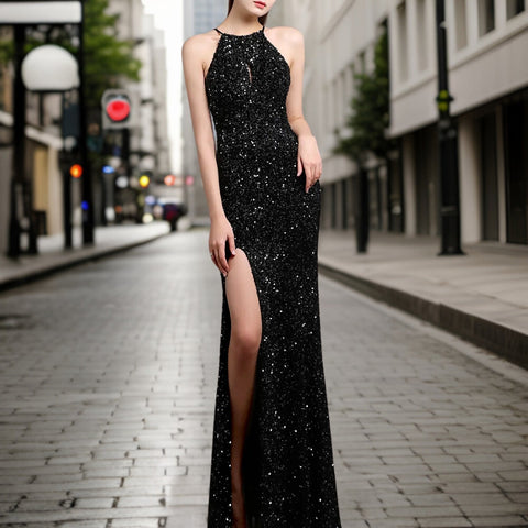 Giulia - Eleganter Pailletten Abendkleid