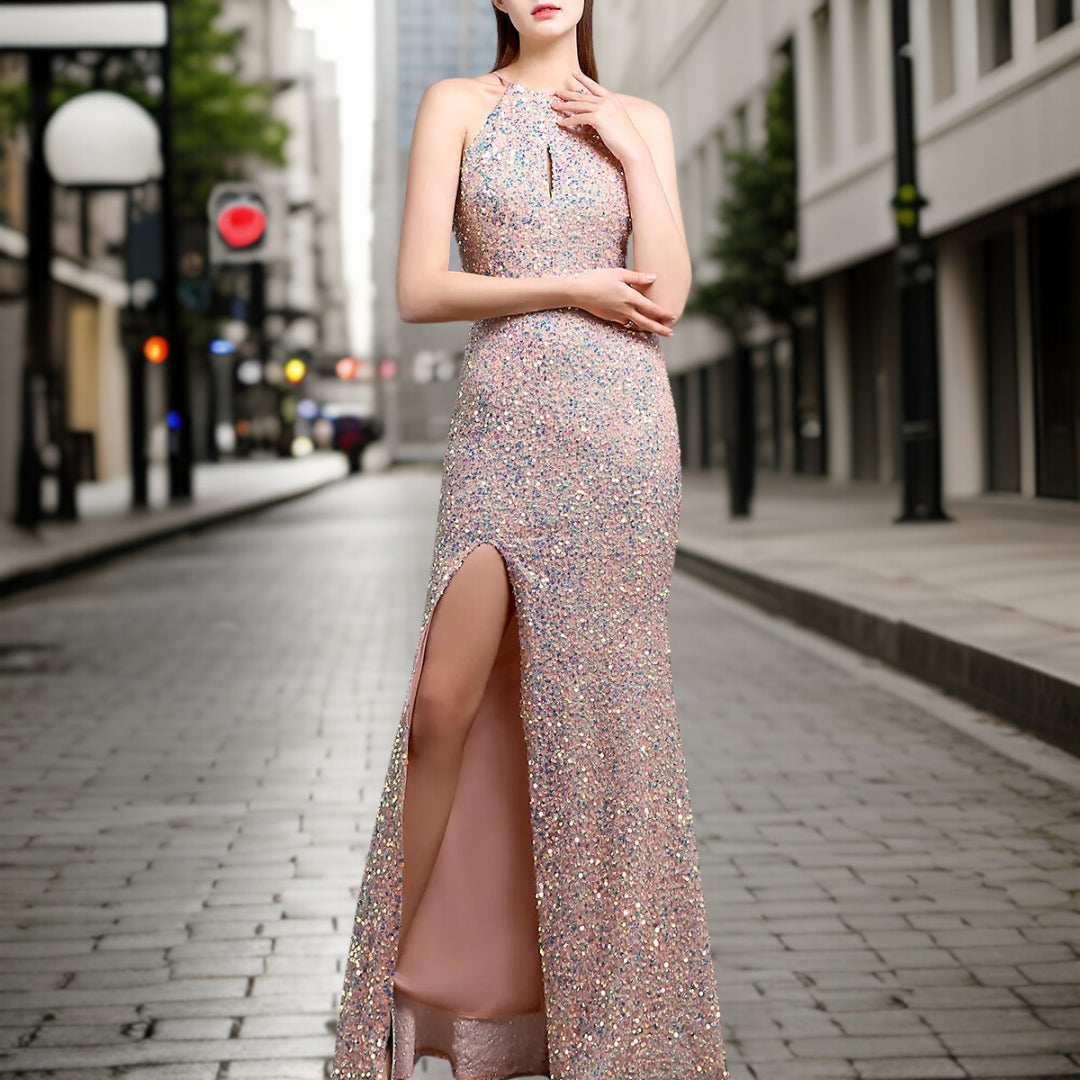 Giulia - Eleganter Pailletten Abendkleid