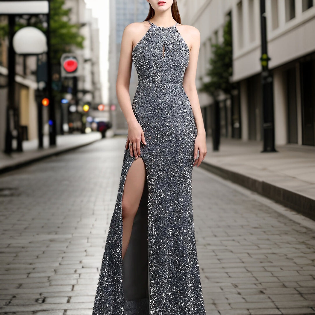 Giulia - Eleganter Pailletten Abendkleid