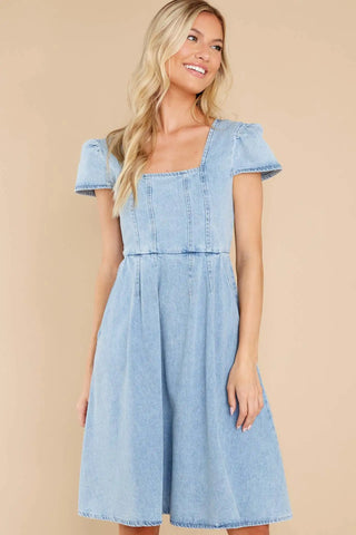 Inés - Denim-Kleid
