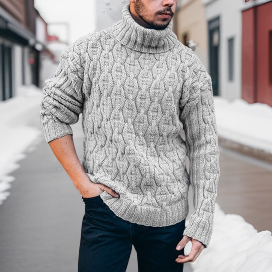 Benny - Hochwertige Rollkragen Strickpullover