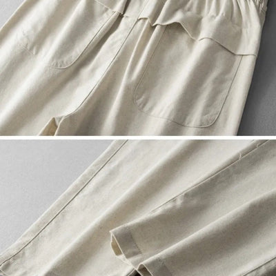 Herren Freizeithose Leinen atmungsaktiv entspannter Stil - Ivan