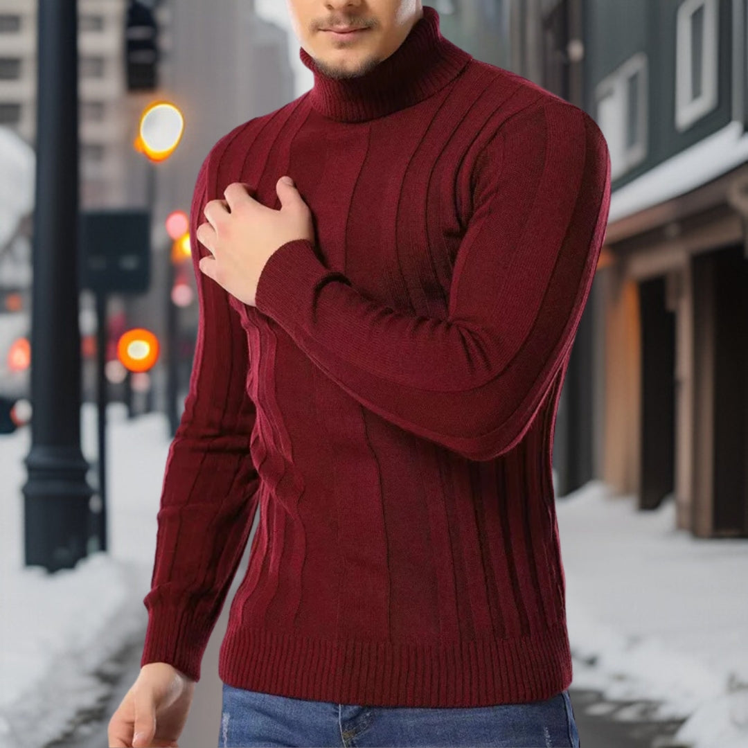 Raban - Rollkragenpullover mit agilem Design