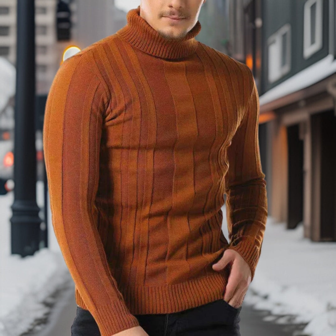 Raban - Rollkragenpullover mit agilem Design