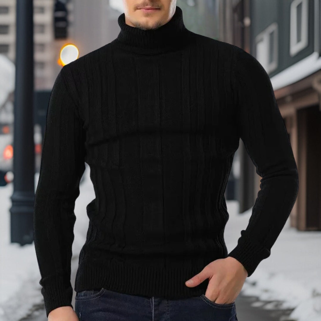 Raban - Rollkragenpullover mit agilem Design