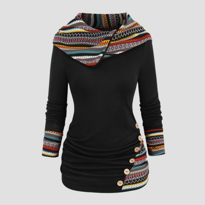 Marja - Damen-Kapuzenpullover im Boho-Stil