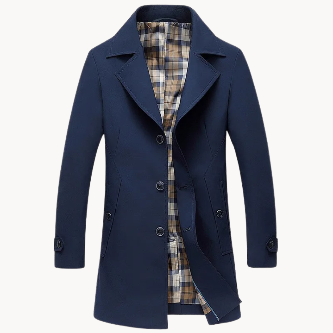 Herman - strapazierfähiger winddichter herren-trenchcoat mit design