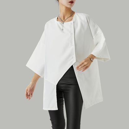 Barbara - Elegante Asymmetrische Bluse