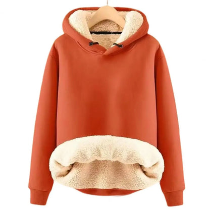 Sherpa Fleece Pullover mit Kapuze