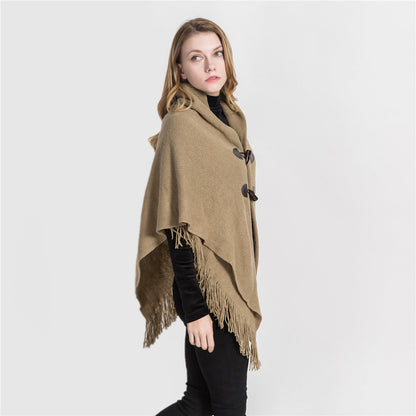 Lockerer Poncho-Schal