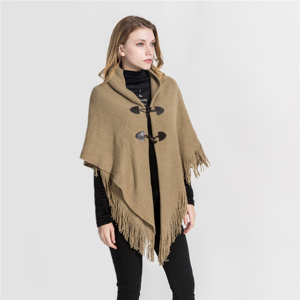 Lockerer Poncho-Schal