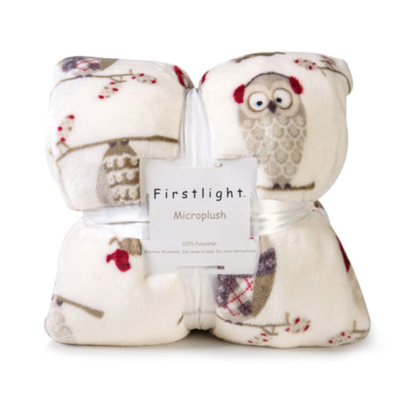 Doppelte Winterdecke mit weichem Woll-Effekt