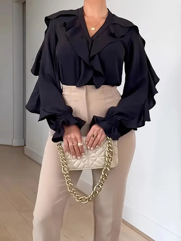 Isabelle Rüschenbluse Damen – Romantisch und Stilvoll