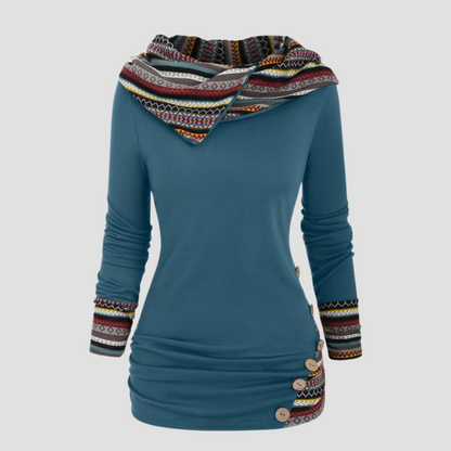 Marja - Damen-Kapuzenpullover im Boho-Stil