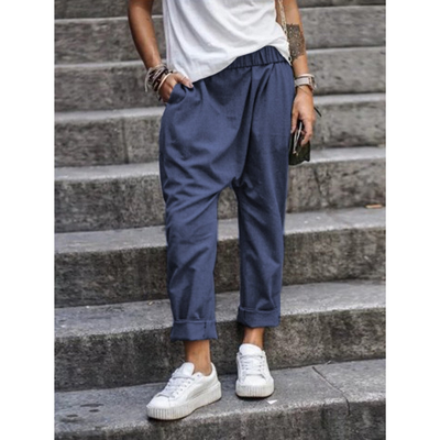 Kurze Freizeithose für Damen – Weites Bein