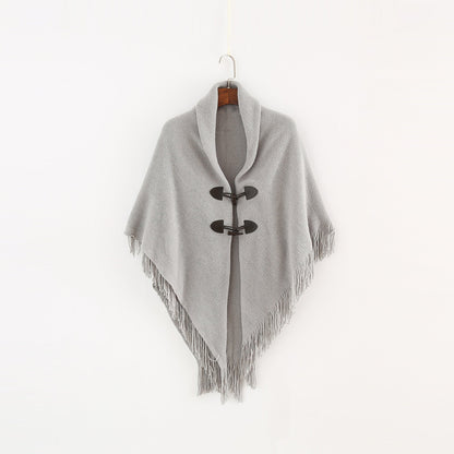 Lockerer Poncho-Schal