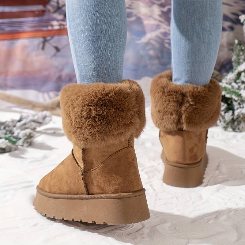 Plüsch Schneestiefeletten für Frauen