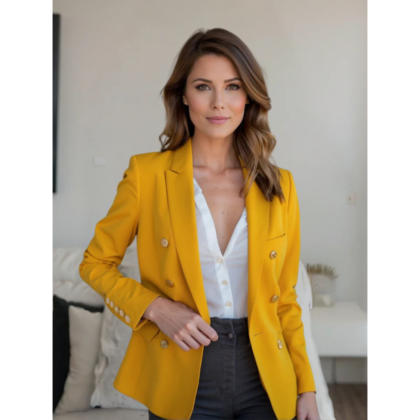 Vanessa - Eleganter Baumwoll-Luxus-Blazer für Damen