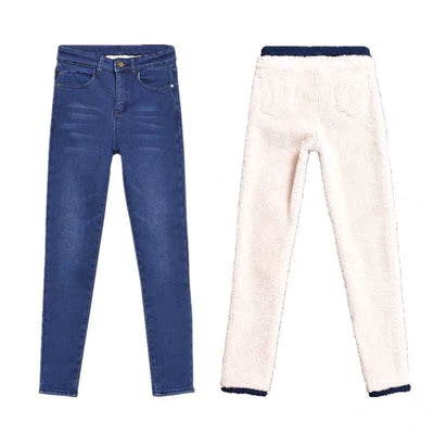 Damen-Thermohose mit Denim-Effekt - Sylverine