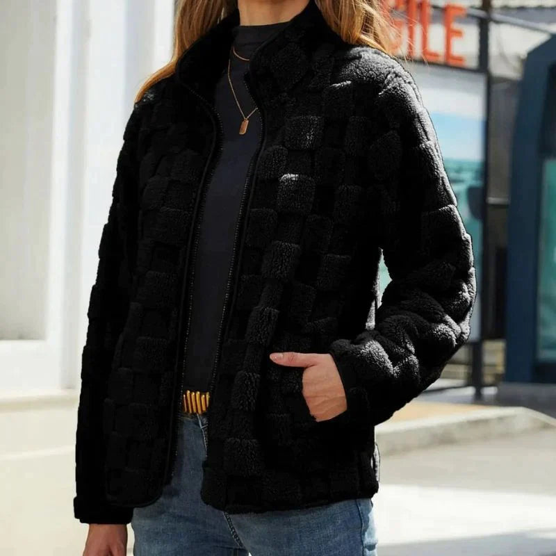 Valentine Karierte Winterjacke für Damen