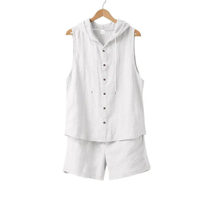 Ärmelloses Set für Herren aus leichtem Sommerstoff - Mauro