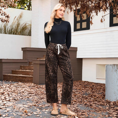 Gerade Damenhose mit elastischem Bund - Naydine