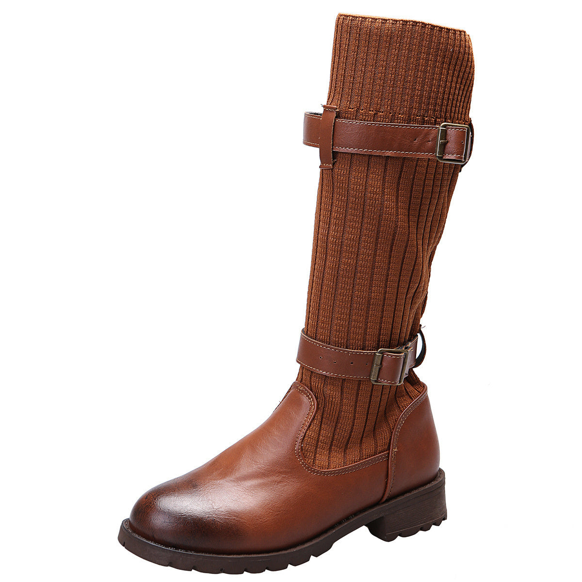 Berbel - Wadenhohe Stiefel mit Leopardenmuster