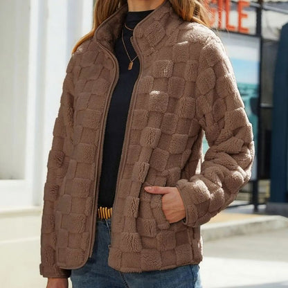 Valentine Karierte Winterjacke für Damen