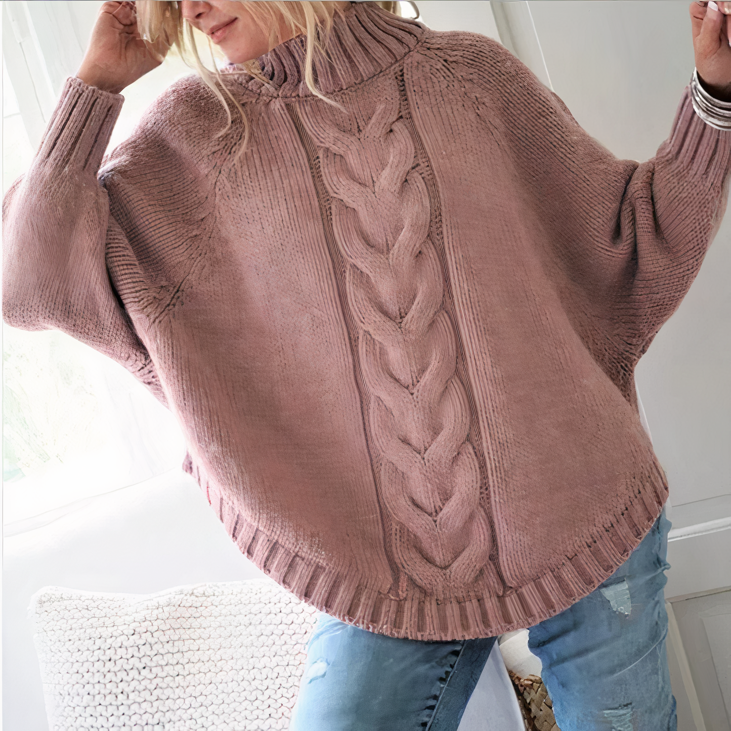 ARIAH - Strickpullover mit Fledermausärmeln