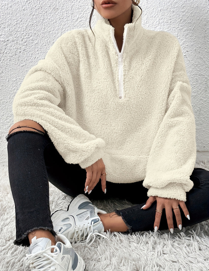 AMARA - Flauschiger Fleece-Pullover