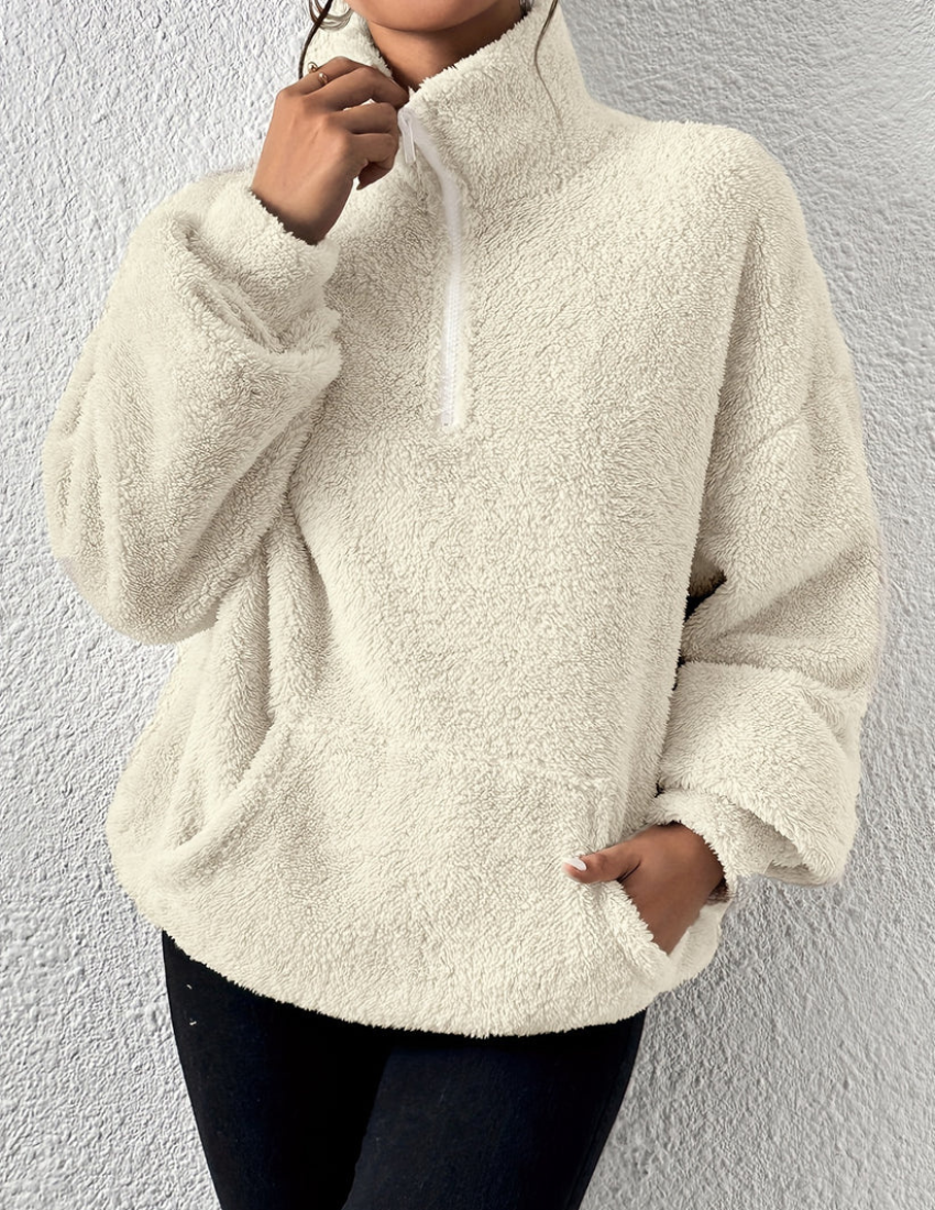 AMARA - Flauschiger Fleece-Pullover