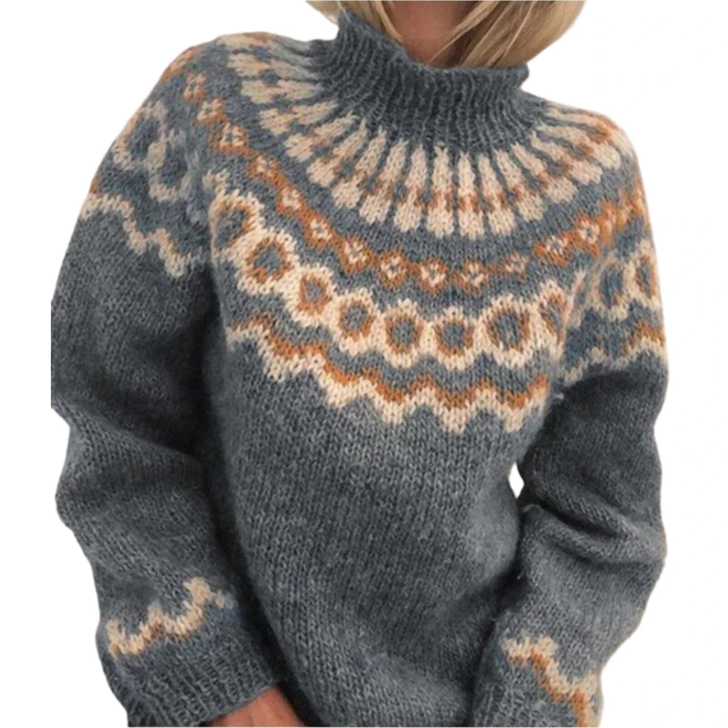 ATHENA - Rollkragenstrickpullover für Damen