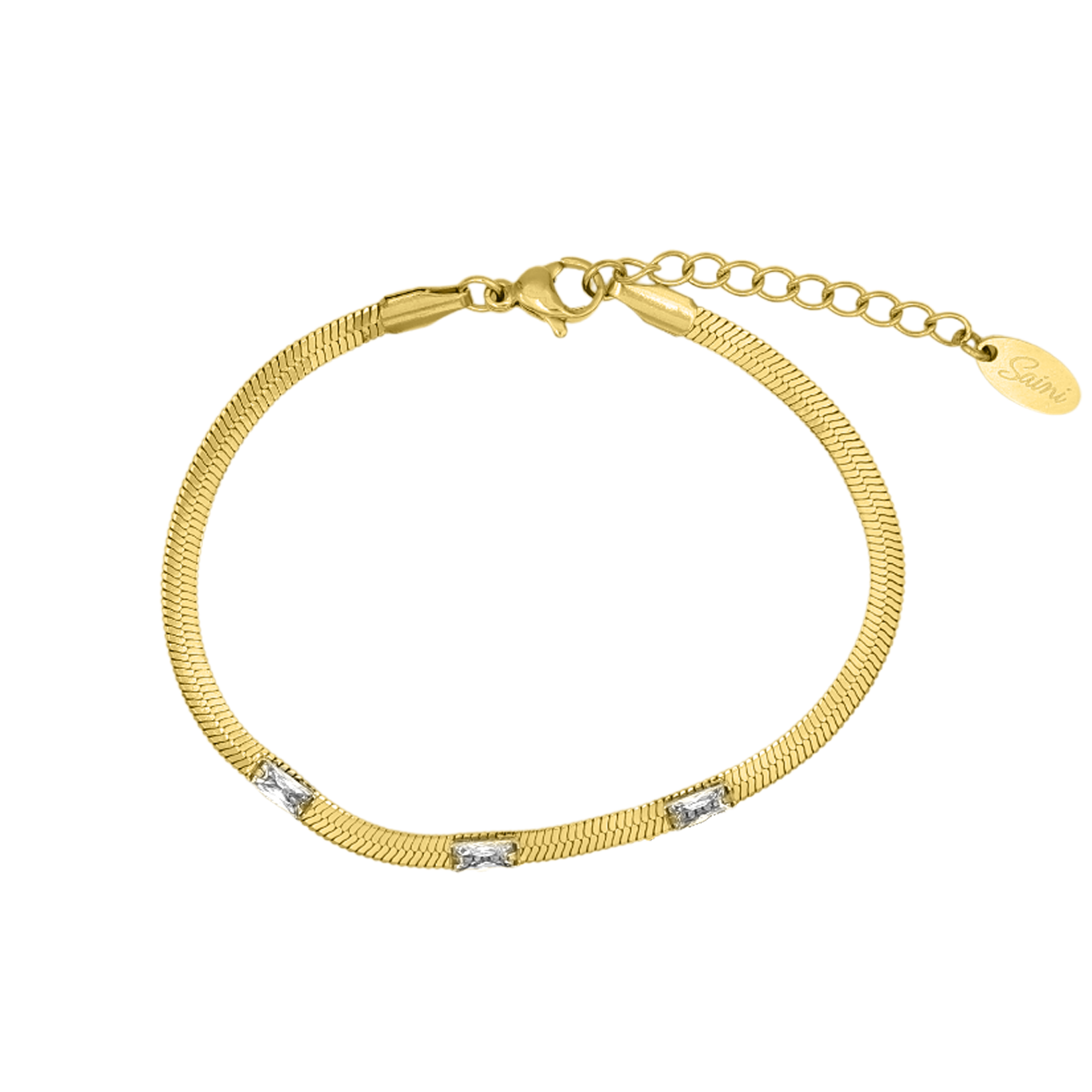 Signature Sleek Armband 14K Vergoldet