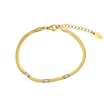 Signature Sleek Armband 14K Vergoldet