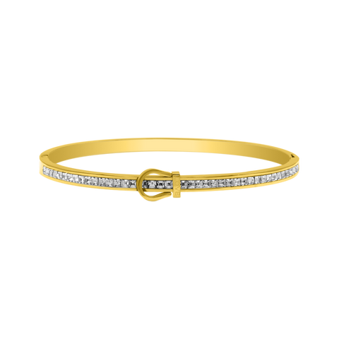 Element Love Baguette Armreif 14K Vergoldet