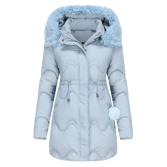 BELLE - Wattierte Winterjacke mit flauschigem Kragen