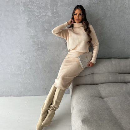 ANGELA - Elegantes Set aus Pullover und Rock