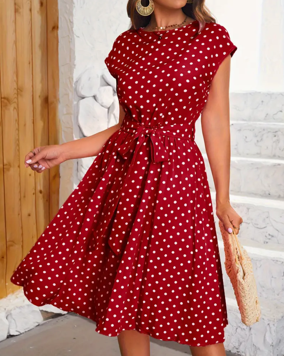 LIA  - Elegante vintage Polka Kleid für den Frühling/ Sommer