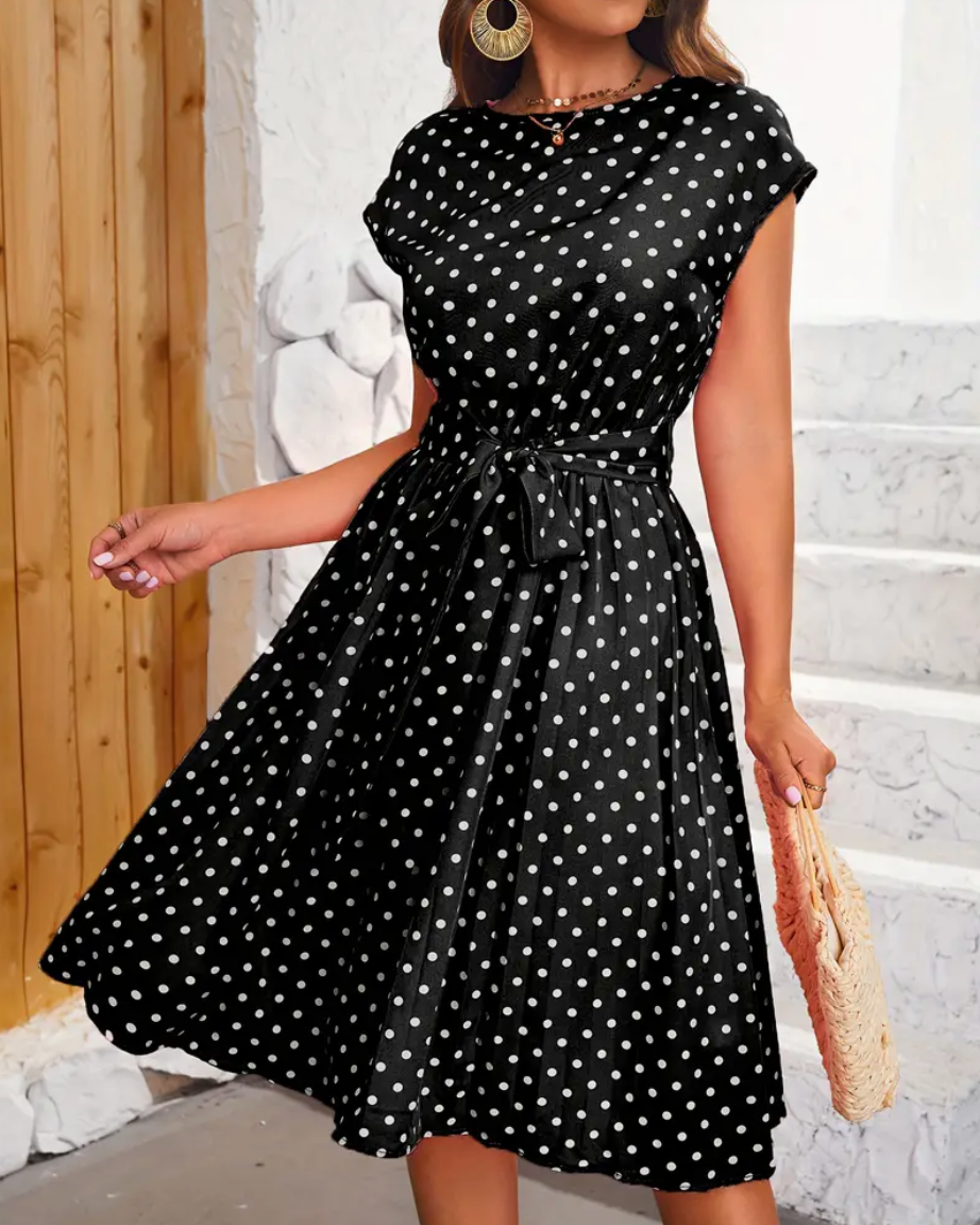 LIA  - Elegante vintage Polka Kleid für den Frühling/ Sommer