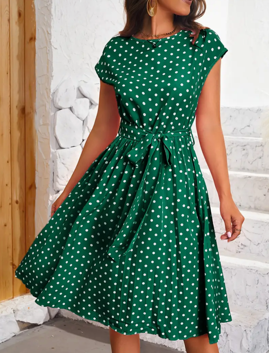 LIA  - Elegante vintage Polka Kleid für den Frühling/ Sommer