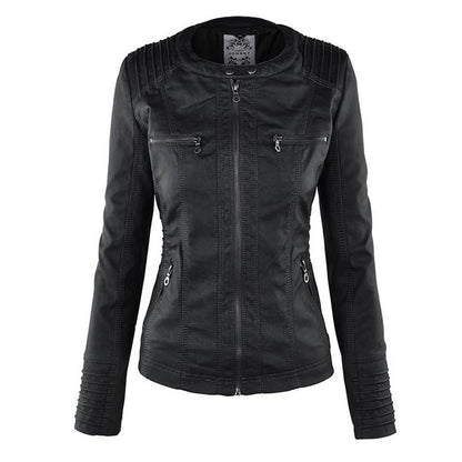 Eleganza Thermal Chic Lederjacke