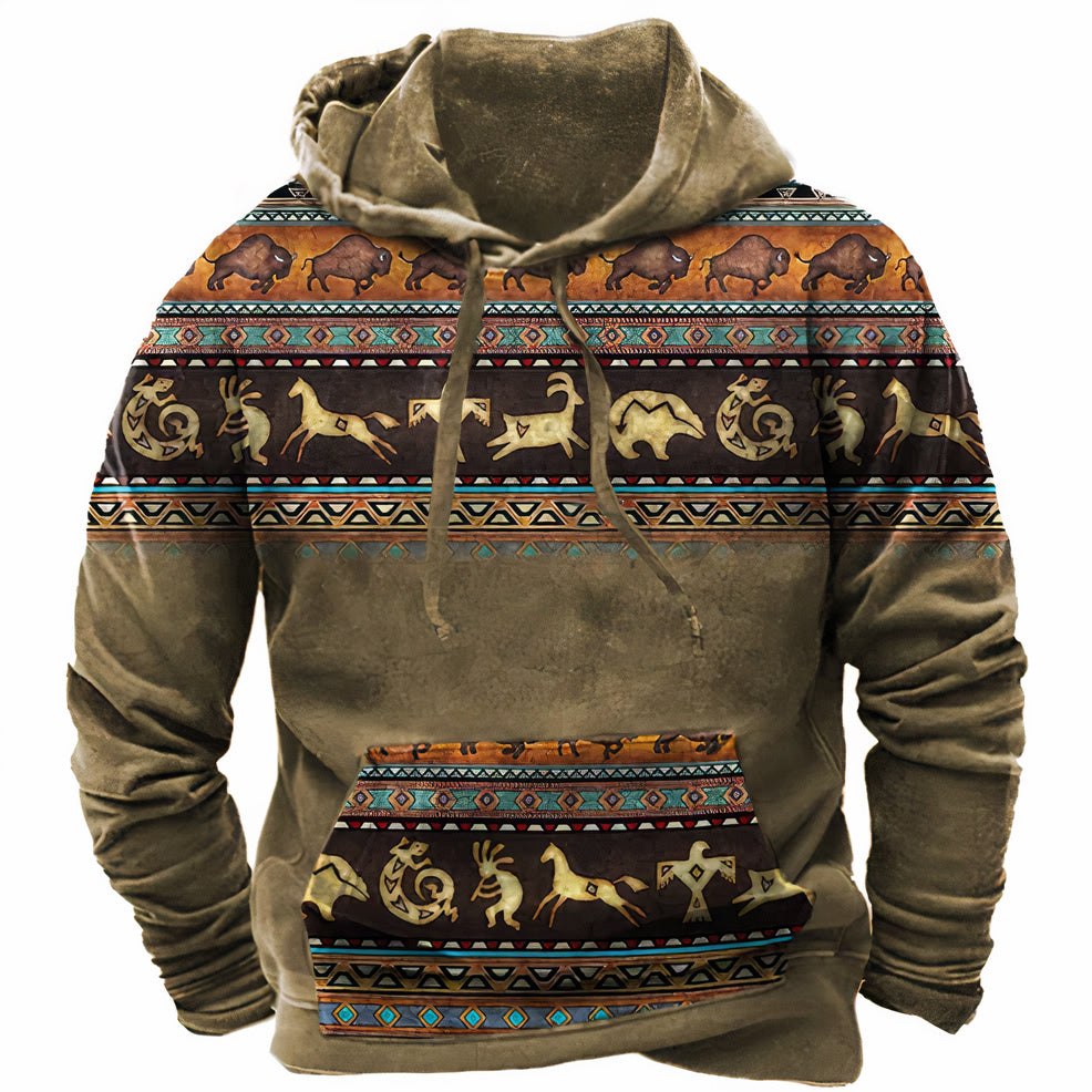 CHARLIE - Kapuzenpullover im Vintage-Stil