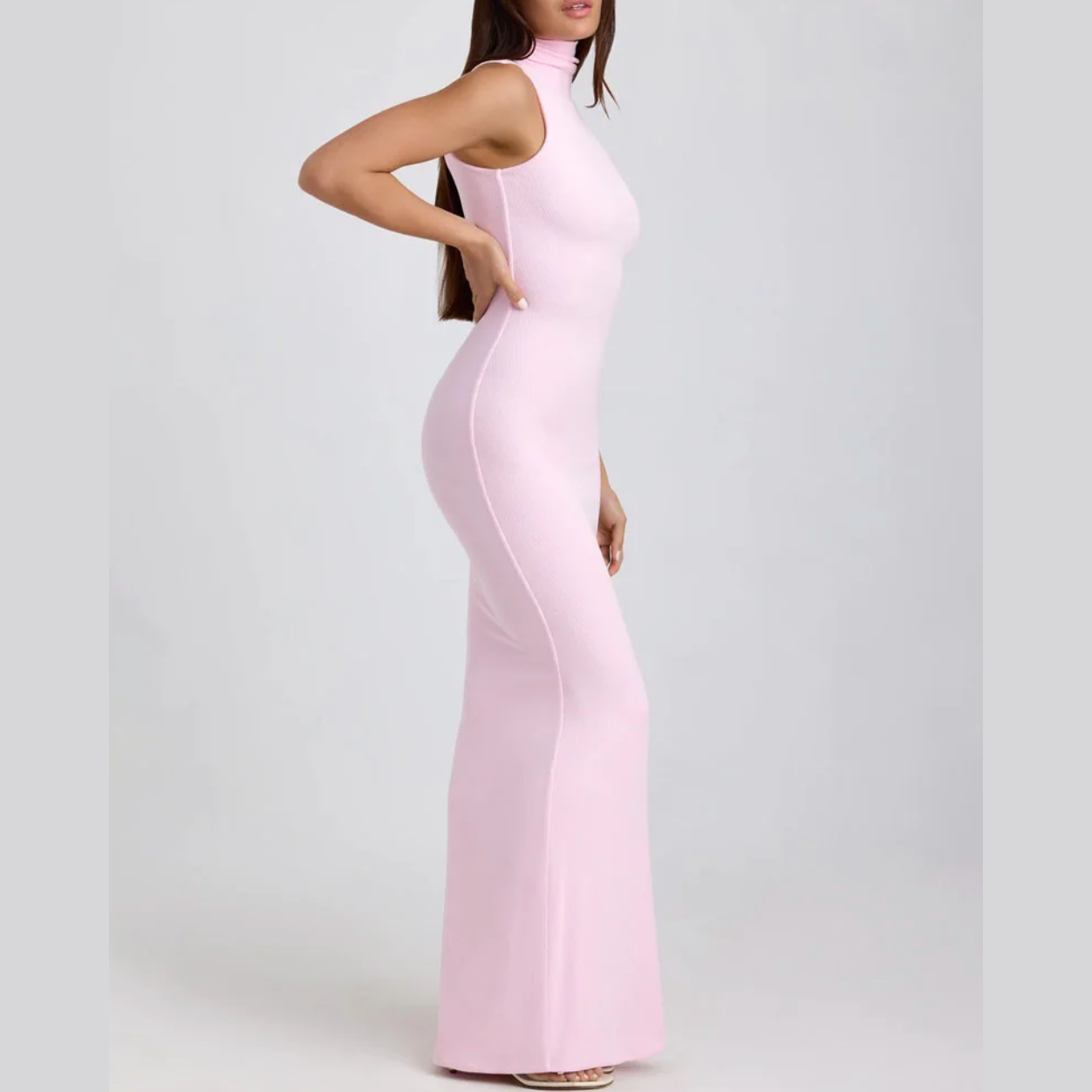 Dimas - Langes rosa Kleid